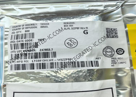 LTC6813HLWE-1 Ενοποιημένο κύκλωμα Chip 18 κυττάρων Ηλεκτρονική μπαταρία οθόνη LQFP-64