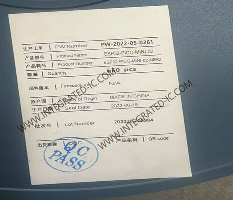 Μονάδα ασύρματης επικοινωνίας ESP32-PICO-MINI-02-N8R2 Γενικού σκοπού Μονάδες MCU BLE Wi-Fi διπλού πυρήνα 32bit