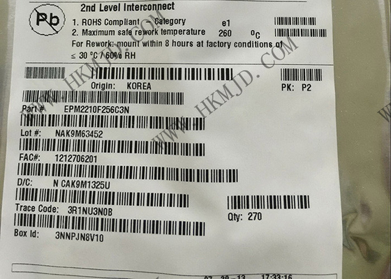 Σύνθετες προγραμματίσημες συσκευές EPM2210 BGA256 λογικής ολοκληρωμένου κυκλώματος EPM2210F256C3N CPLD