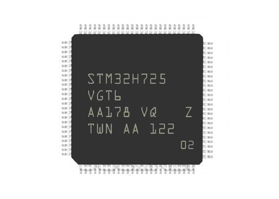Ολοκληρωμένο κύκλωμα STM32H725 LQFP100 μικροελεγκτών ΒΡΑΧΙΌΝΩΝ τσιπ STM32H725VGT6 ολοκληρωμένων κυκλωμάτων