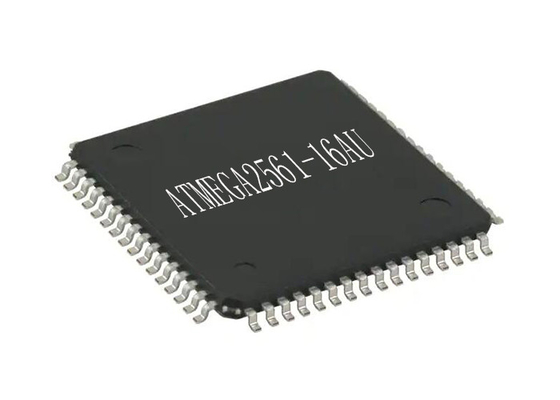 οκτάμπιτο ολοκληρωμένο κύκλωμα ATMEGA2561-16AU μικροελεγκτών στην προγραμματίσημη λάμψη TQFP64 συστημάτων