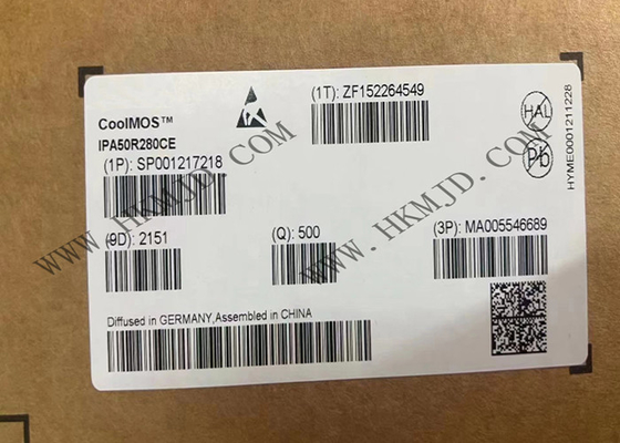 N-Channel 500V 13A τσιπ IPA50R280CE ολοκληρωμένων κυκλωμάτων ενιαίες κρυσταλλολυχνίες
