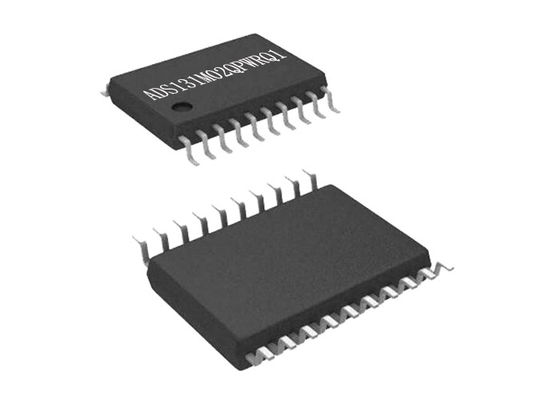 Το αυτοκινητικό ανάλογο τσιπ ADS131M02QPWRQ1 στην ψηφιακή επιφάνεια μετατροπέων TSSOP20 τοποθετεί