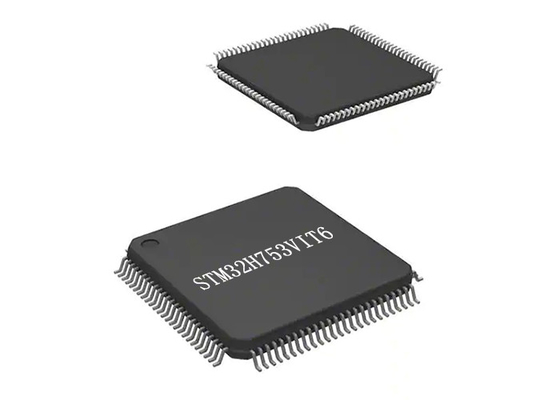 Η επιφάνεια 100-LQFP ολοκληρωμένου κυκλώματος STM32H753VIT6 480MHz μικροελεγκτών φλοιών ΒΡΑΧΙΟΝΩΝ τοποθετεί