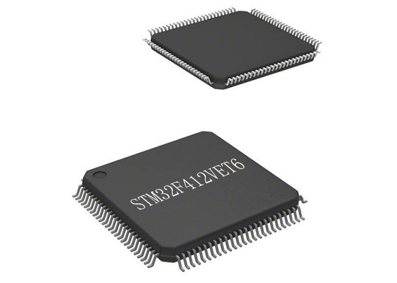 Ενσωματωμένοι STM32F412VET6 μικροελεγκτές συσκευασίας 100-LQFP μικροελεγκτών MCU