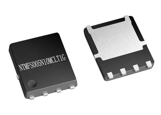 Ενιαία N-Channel MOSFET 5-DFN δύναμης κρυσταλλολυχνιών NTMFS005N10MCLT1G τσιπ ολοκληρωμένου κυκλώματος