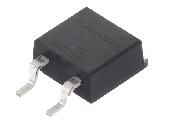 Η επιφάνεια κρυσταλλολυχνιών 2500V 30A 150W IXGA20N250HV IGBT τοποθετεί τη συσκευασία -263HV
