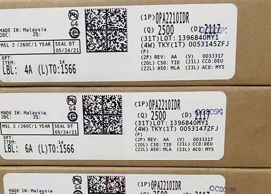 Λιμνοδύναμος OPA2210IDR 36V λειτουργικοί ενισχυτές IC 8-SOIC chip ολοκληρωμένου κυκλώματος