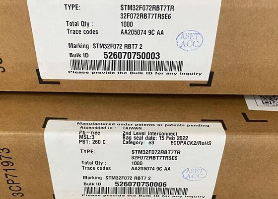 STM32F072R8T7 32-bit μονόπυρη 48MHz 64KB ενσωματωμένος μικροελεγκτής IC