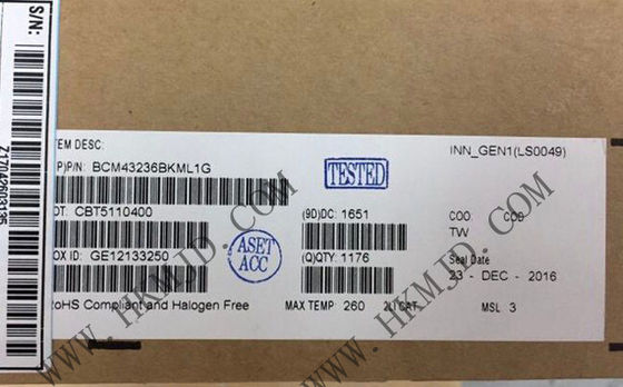 Μονάδα ασύρματης επικοινωνίας BCM43236BKML1G Δύο ζώνες και ένα chip RF SoC