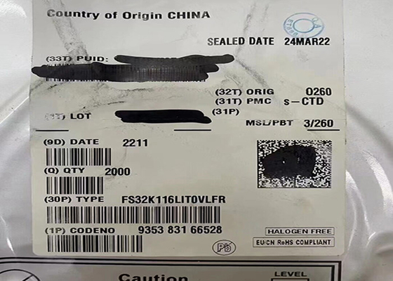 Μικροελεγκτής MCU FS32K116LIT0VLFR 48MHz ARM Cortex-M0+ S32K Μικροελεγκτής IC 48-LQFP