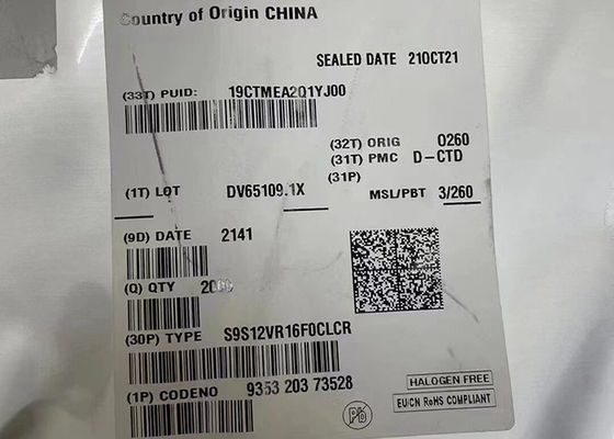 Μικροελεγκτής MCU S9S12VR16F0CLCR 25MHz S12VR Μικροελεγκτής μικρού σήματος 32-LQFP