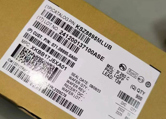 Διασύνδεσμος Ethernet IC KSZ8895MLUB Ενσωματωμένοι διακόπτες Ethernet αυτοκινήτου 5 θύρων LQFP-128