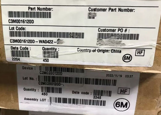 Συμπληρωμένο κύκλωμα Τσιπ C2M0280120D 1200V Σιλικόνιο Καρβίδιο MOSFET Τρανζιστόρες TO-247-3