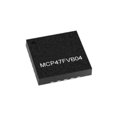 Συμπληρωμένο κύκλωμα chip MCP47FVB04-E/MQ 8-Bit Quad Output DAC με διεπαφή I2C