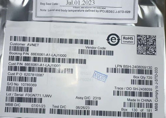 Διασύνδεσμος Ethernet IC 88E6061-A1-LAJ1I000 6 θύρων 100Mbps Διασύνδεσμος Ethernet Switch IC Πακέτο PQFP-128