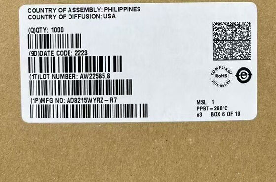 Συμπληρωμένο κύκλωμα chip AD8215WYRZ υψηλής τάσης ρεύματος Shunt Monitor