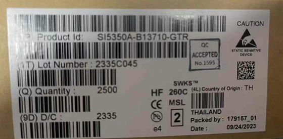 SI5350A-B13710-GTR Integrated Circuit Chip CMOS Clock Generator 10-MSOP Ηλεκτρονικό σύστημα