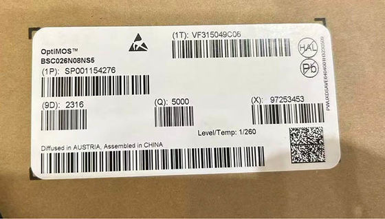 BSC026N08NS5 Τσιπ ολοκληρωμένου κυκλώματος 80V OptiMOSTM 5 Power MOSFET Τρανζίστορες