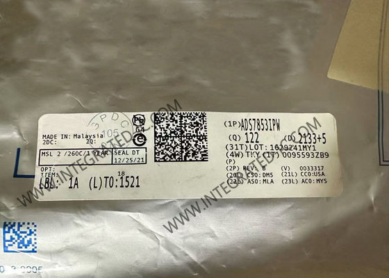 ADS7853IPW Τεχνολογίες μετατροπής ενσωματωμένου κυκλώματος με διπλό υψηλής ταχύτητας και ταυτόχρονη δειγματοληψία αναλογικών σε ψηφιακά