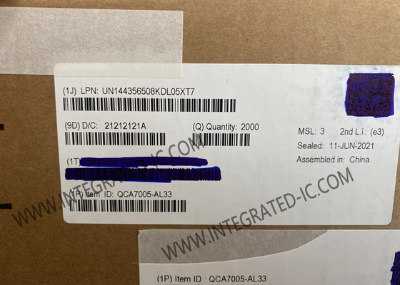 QCA7005-AL33 IoT Chip Powerline Επικοινωνίες και HomePlug Green PHY QFN-68