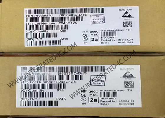 SI8233BD-D-IS Τεχνολογία ολοκληρωμένου κυκλώματος Τσιπ Απομονωμένοι οδηγοί πύλης SOIC-16 Amp ISOdrivers