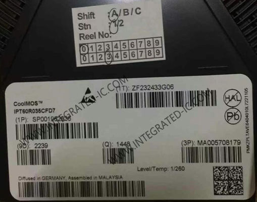 Συμπληρωματικό κύκλωμα IPT60R035CFD7 109nC 351W Power MOSFET Transistor HSOF8