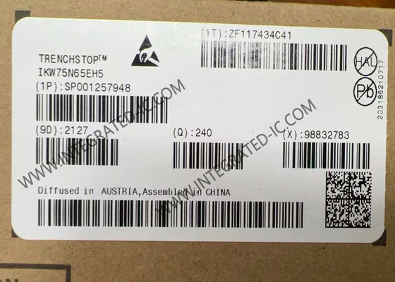 IKW75N65EH5 Τσιπ ολοκληρωμένου κυκλώματος Υψηλής ταχύτητας 650V IGBT τρανζίστορες σκληρής διασύνδεσης