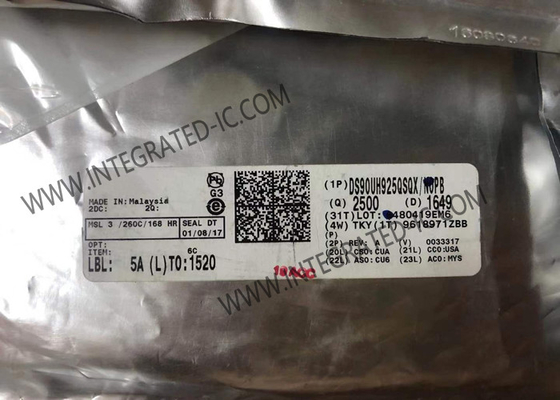 DS90UH925QSQX Integrated Circuit Chip 24-Bit Color FPD-Link III Serializer με HDCP