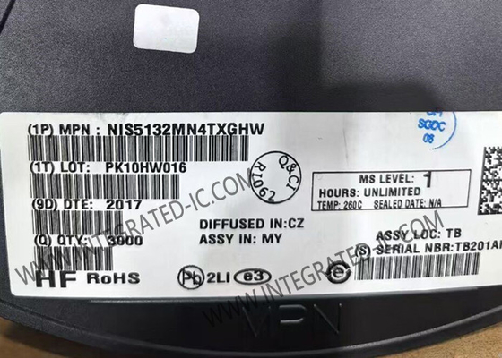 NIS5132MN4TXGHW Τσιπ ολοκληρωμένου κυκλώματος 12V 44Ω Ηλεκτρονική ασφάλεια DFN-10 Πακέτο