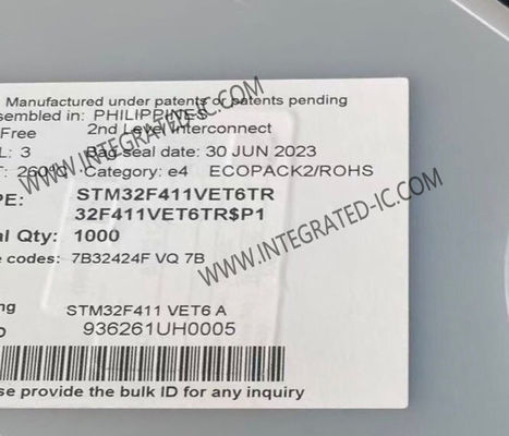 STM32F411VET6TR Μικροελεγκτής MCU υψηλής απόδοσης Arm Cortex-M4 32-bit MCU
