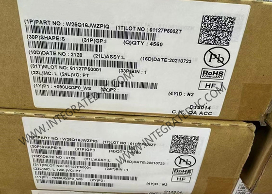 Μνήμη IC Chip W25Q16JWZPIQ Μη πτητική σειριακή φλας ή μνήμη WDFN8