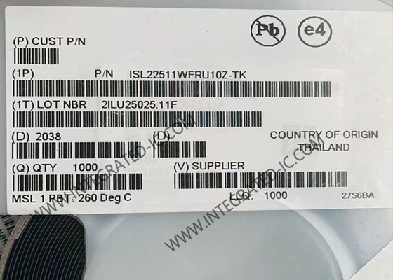 ISL22511WFRU10Z Integrated Circuit Chip Low Noise Low Power Single Push-Button Controlled Potentiometer (Τσιπ ολοκληρωμένου κυκλώματος χαμηλού θορύβου χαμηλής ισχύος με ένα μόνο κουμπί)