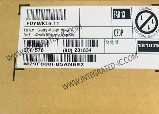 M29F800FB5AN6E2 Μνήμη IC Chip 8Mbit Παράλληλη NOR Flash Εγκατεστημένη μνήμη TSOP-48