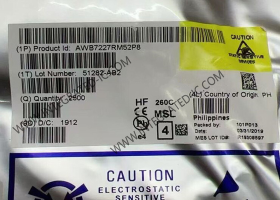 AWB7227RM52P8 Μονάδα ασύρματης επικοινωνίας 4.5V Μονάδα ενισχυτή ισχύος μικρών κυττάρων