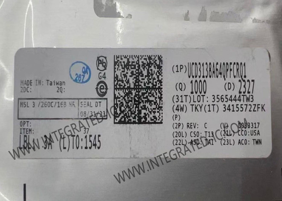 UCD3138A64QPFCRQ1 Τσιπ ολοκληρωμένου κυκλώματος Υψηλής ολοκλήρωσης ψηφιακού ελεγκτή για απομονωμένη ισχύ