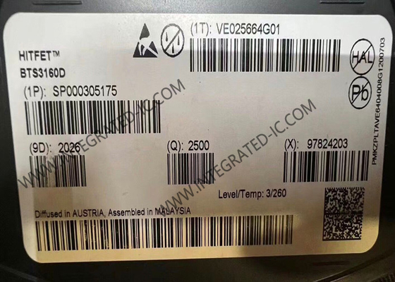 Τσιπ ολοκληρωμένου κυκλώματος BTS3160D 10Ω Smart Low-Side Power Switch IC TO-252-5