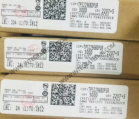 TPS22968DPUR Τυποποιημένο κύκλωμα Τσιπ Δύο κανάλια μεταβλήτης φορτίου WSON-14 Διακόπτες ρεύματος