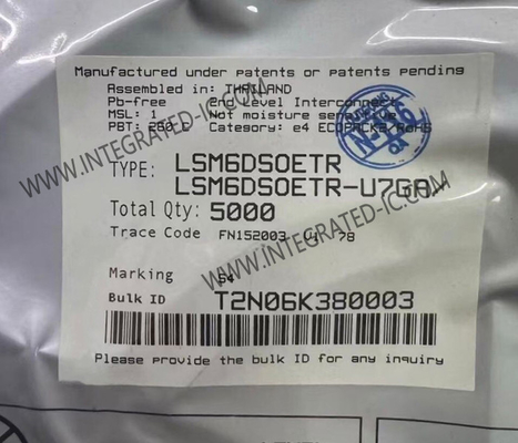 Η μονάδα μέτρησης αδράνειας LSM6DSOETR Sensor IC 6-Axis IMU LGA-14L iNEMO 6DoF