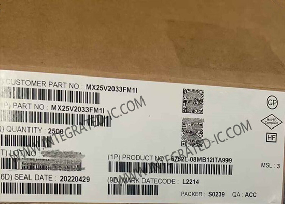 MX25V2033FM1I Μνήμη IC Chip 2Mbits CMOS MXSMIO® Serial NOR Flash Memory IC SOP-8