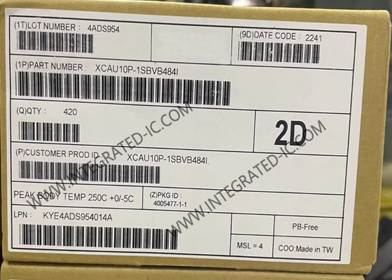 Πλαίσιο Προγραμματισμού Πύλης XCAU10P-1SBVB484I 3.5 Mbit Artix UltraScale+ Πλαίσιο Προγραμματισμού Πύλης