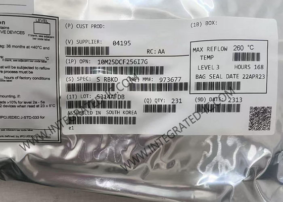 Πλαίσιο Προγραμματισμού Πύλης 10M25DCF256I7G 450MHz Πλαίσιο Προγραμματισμού Πύλης IC
