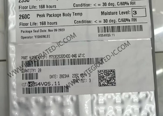 MT53E2G32D4DE-046 WT:C Μνήμη IC Chip 64Gbit Παράλληλη DRAM LPDDR4X Μνήμη IC TFBGA200
