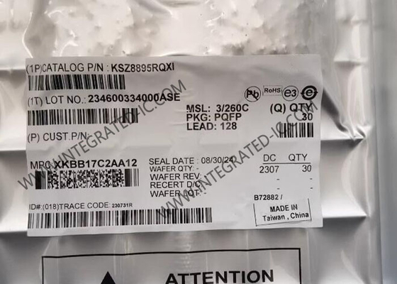 5 Θύρα ολοκληρωμένου κυκλώματος τσιπ KSZ8895RQXI KSZ8895 Διαχειριζόμενο IC διακόπτη Ethernet