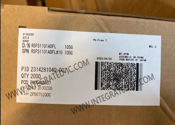 R5F51101ADFL Μικροελεγκτής MCU Υπερχαμηλής ισχύος 32MHz 32-bit RX MCU LFQFP-48