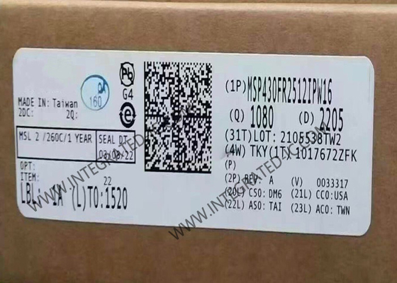 MSP430FR2512IPW16 Μικροελεγκτής MCU Μικροελεγκτές μικρού σήματος με χωρητική αισθητήρα αφής