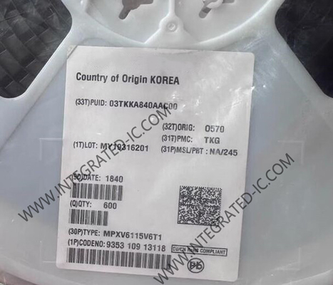 MPXV6115V6T1 Αισθητήρας IC -115 έως 0 kPa Μετρητής και Ασφαλής Αισθητήρας Πίεσης SOP-8