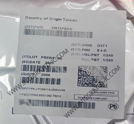 LPC54114J256UK49 Μικροελεγκτής MCU 100MHz 32-bit Μικροελεγκτές διπλού πυρήνα WLCSP49