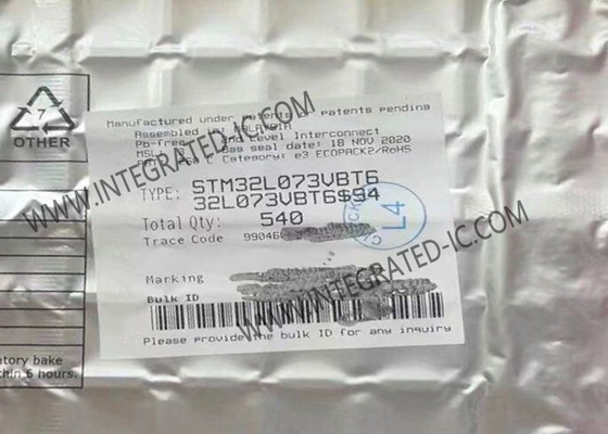 STM32L073VBT6 Μικροελεγκτής MCU 32MHz 32-bit Μικροελεγκτής μονοπυρήνα IC LQFP100