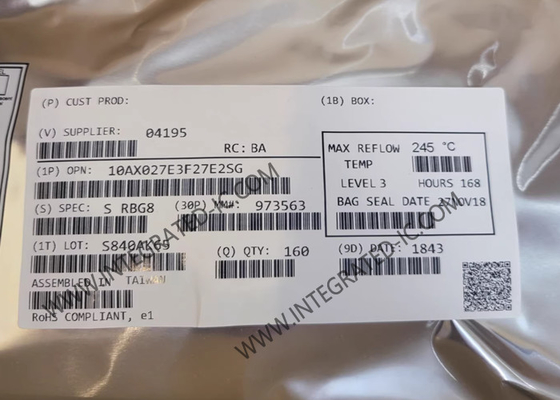 10AX027E3F27E2SG Πεδίο Προγραμματίσιμη Πύλη Αρέα Υψηλής Απόδοσης Αρέα 10 GX FPGA IC